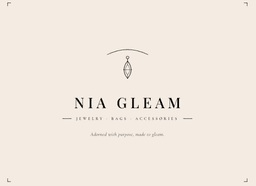 Nia Gleam — adorned with purpose, made to gleam